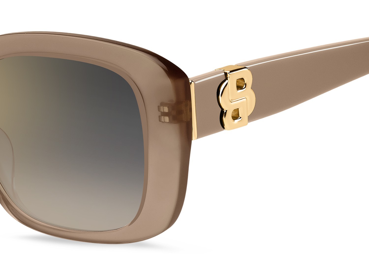 Occhiali da sole Hugo Boss 1791/G 208022 FWM FQ colore nude forma quadrato lenti grey shaded gold mirror