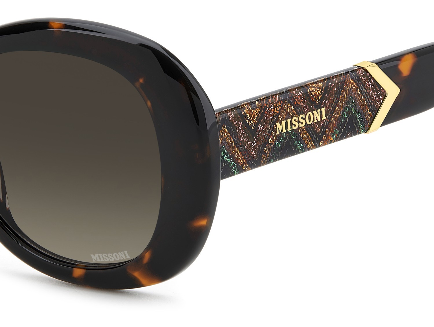 Occhiali da sole Missoni Mis 0215/G 208024 086 HA colore havana forma ovale lenti brown shaded