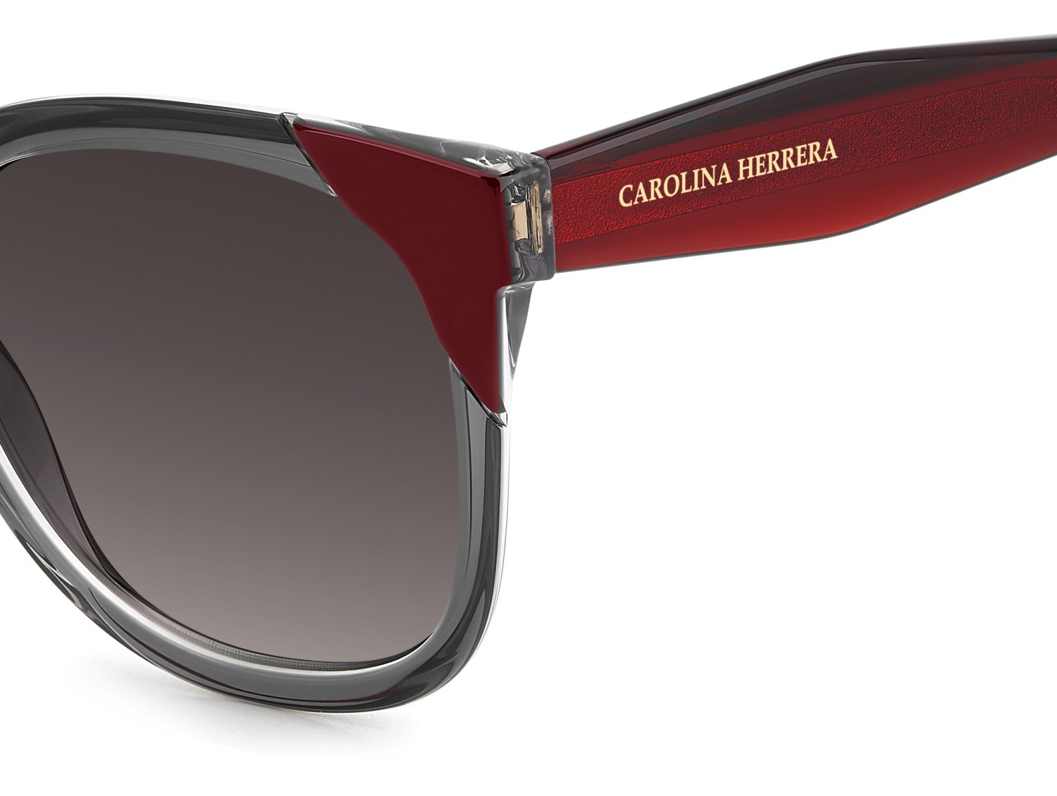 Occhiali da sole Carolina Herrera Her 0289/S 208027 268 9O colore grey red forma quadrato lenti dark grey shaded