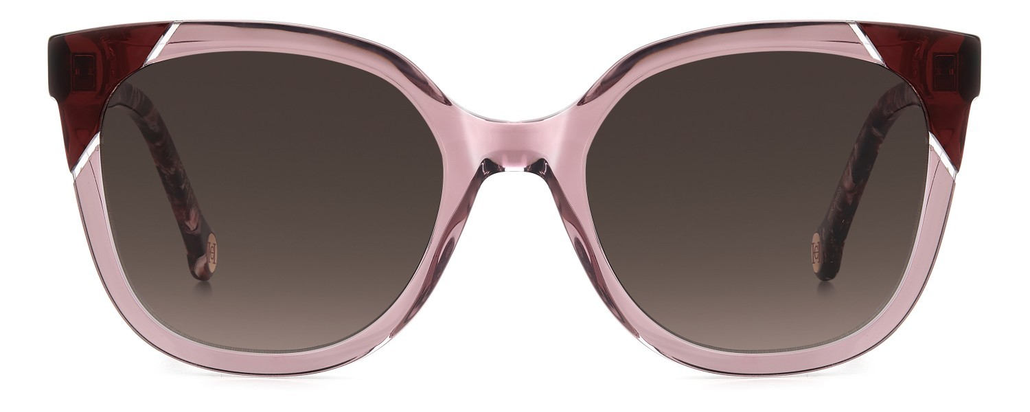 Sunglasses Carolina Herrera Her 0289/S 208027 35J HA color pink shape square lenses brown shaded