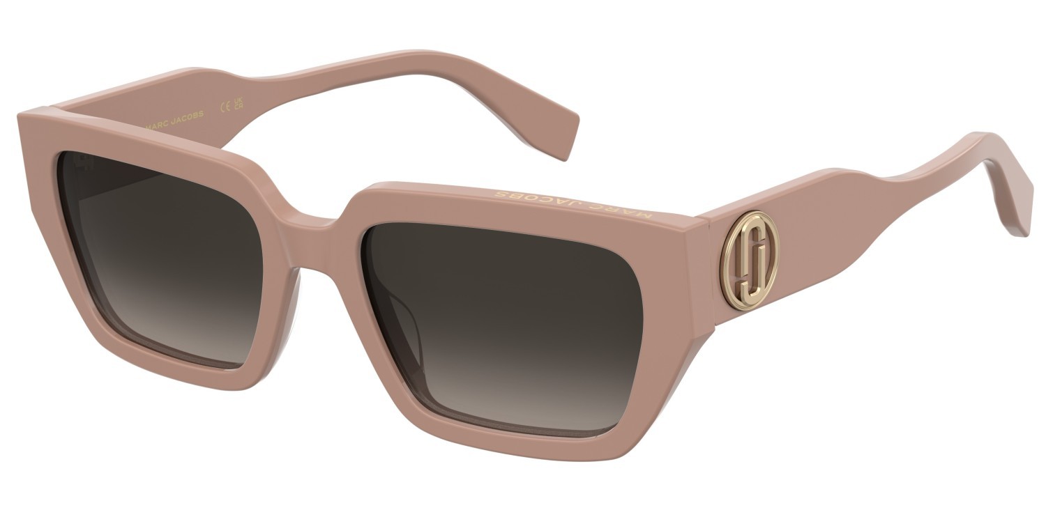 Sonnenbrillen Marc Jacobs 809/S 208028 35J HA farbe pink form rechteckig gläser brown shaded