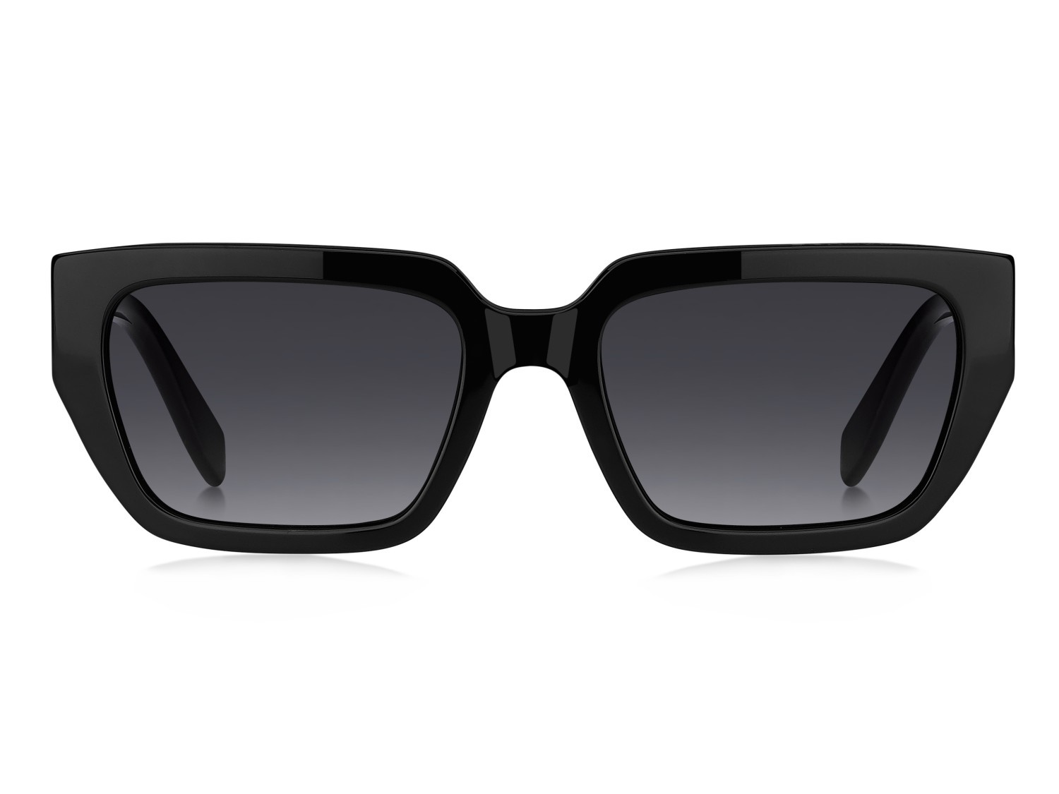 Occhiali da sole Marc Jacobs 809/S 208028 807 9O colore black forma rettangolare lenti dark grey shaded
