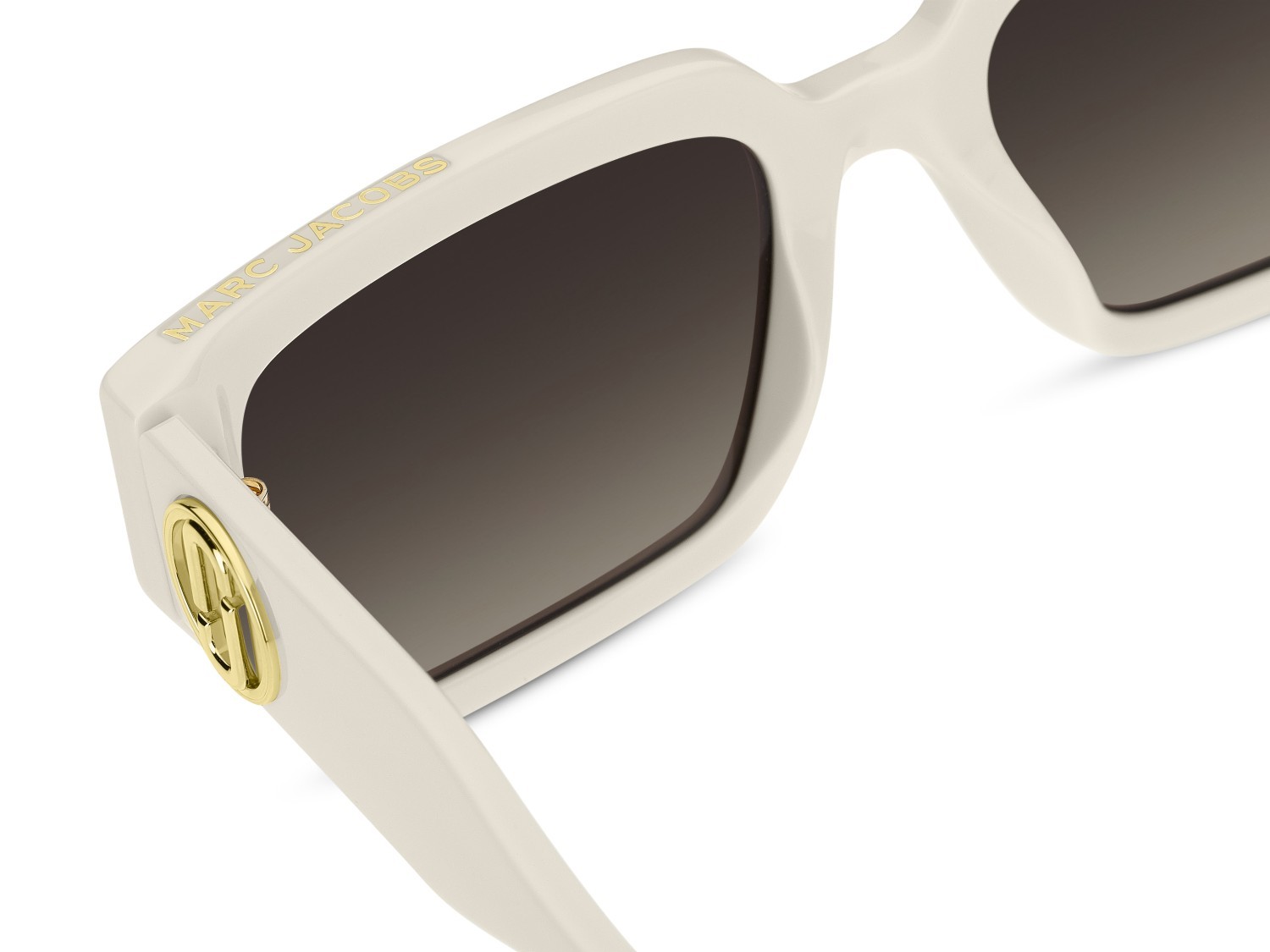 Sonnenbrillen Marc Jacobs 809/S 208028 SZJ HA farbe ivory form rechteckig gläser brown shaded