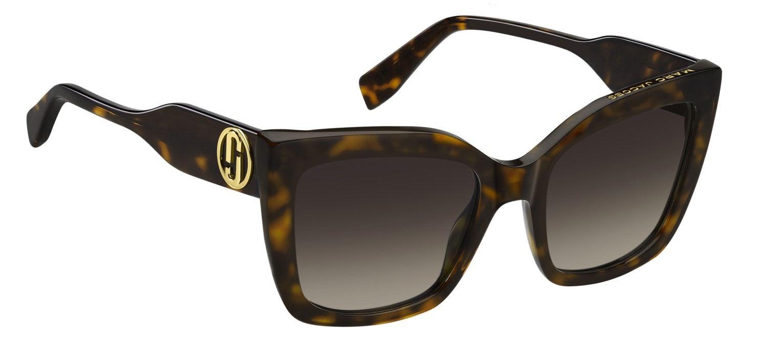 Occhiali da sole Marc Jacobs 811/S 208029 086 HA colore havana forma quadrato lenti brown shaded