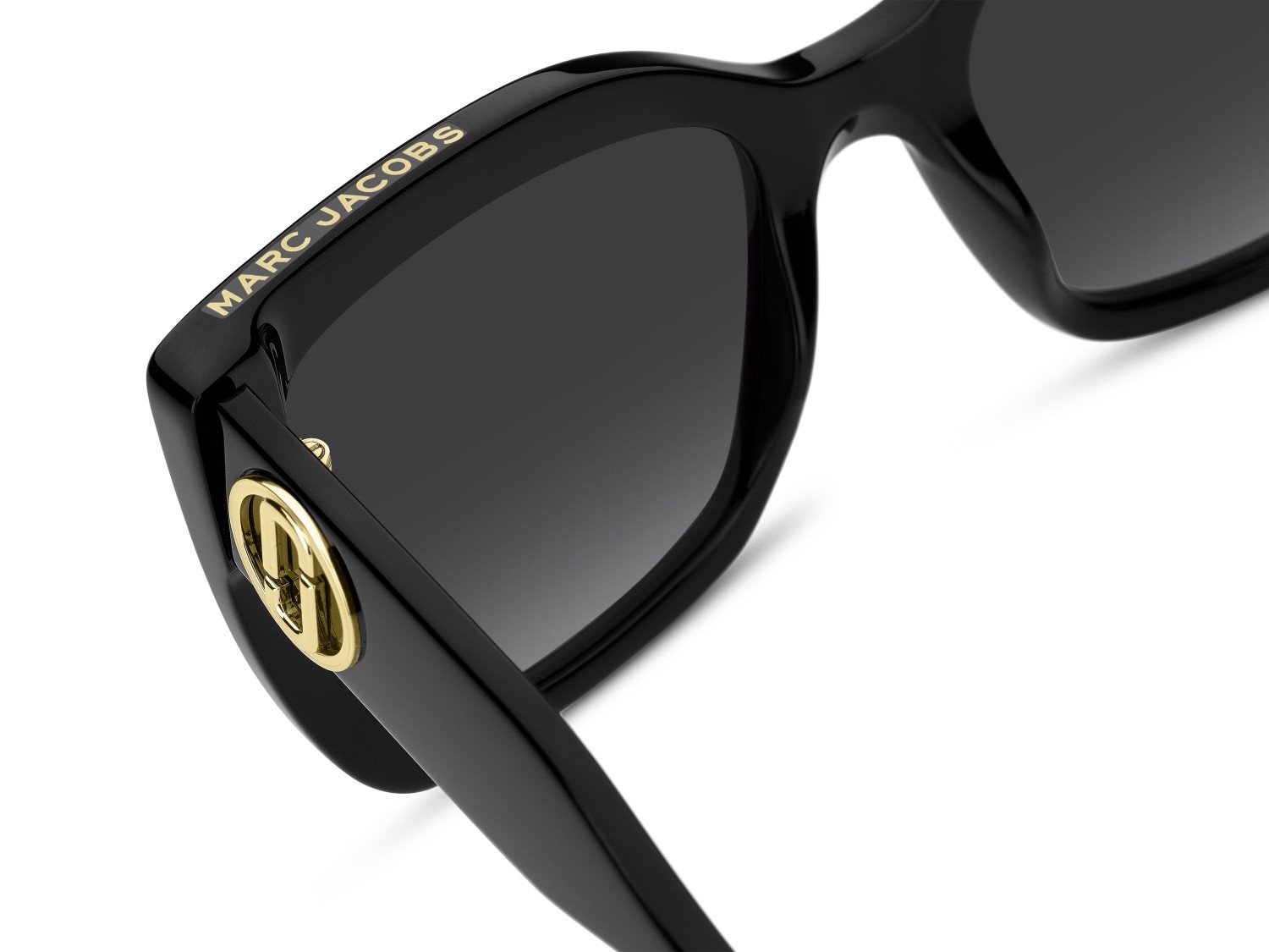 Occhiali da sole Marc Jacobs 811/S 208029 807 9O colore black forma quadrato lenti dark grey shaded