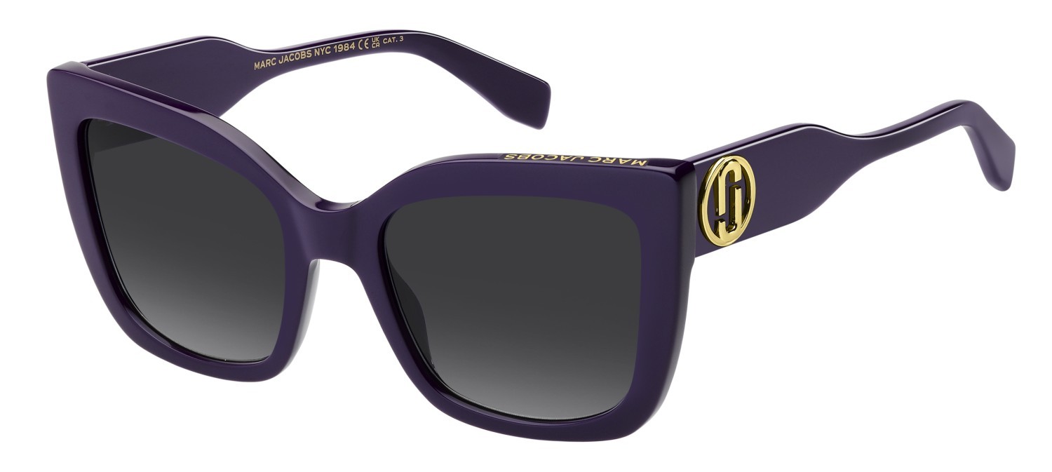 Sonnenbrillen Marc Jacobs 811/S 208029 B3V 9O farbe violet form quadratisch gläser dark grey shaded