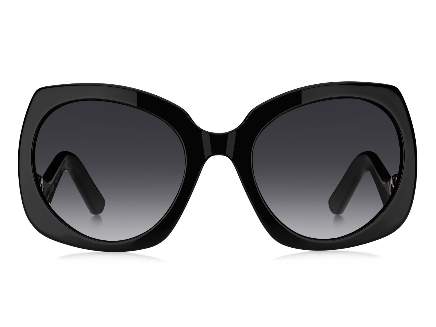 Occhiali da sole Marc Jacobs 808/S 208030 807 9O colore black forma farfalla lenti dark grey shaded