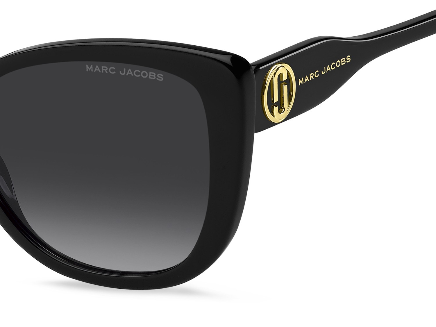 Sunglasses Marc Jacobs 815/S 208032 807 9O color black shape rectangle lenses dark grey shaded