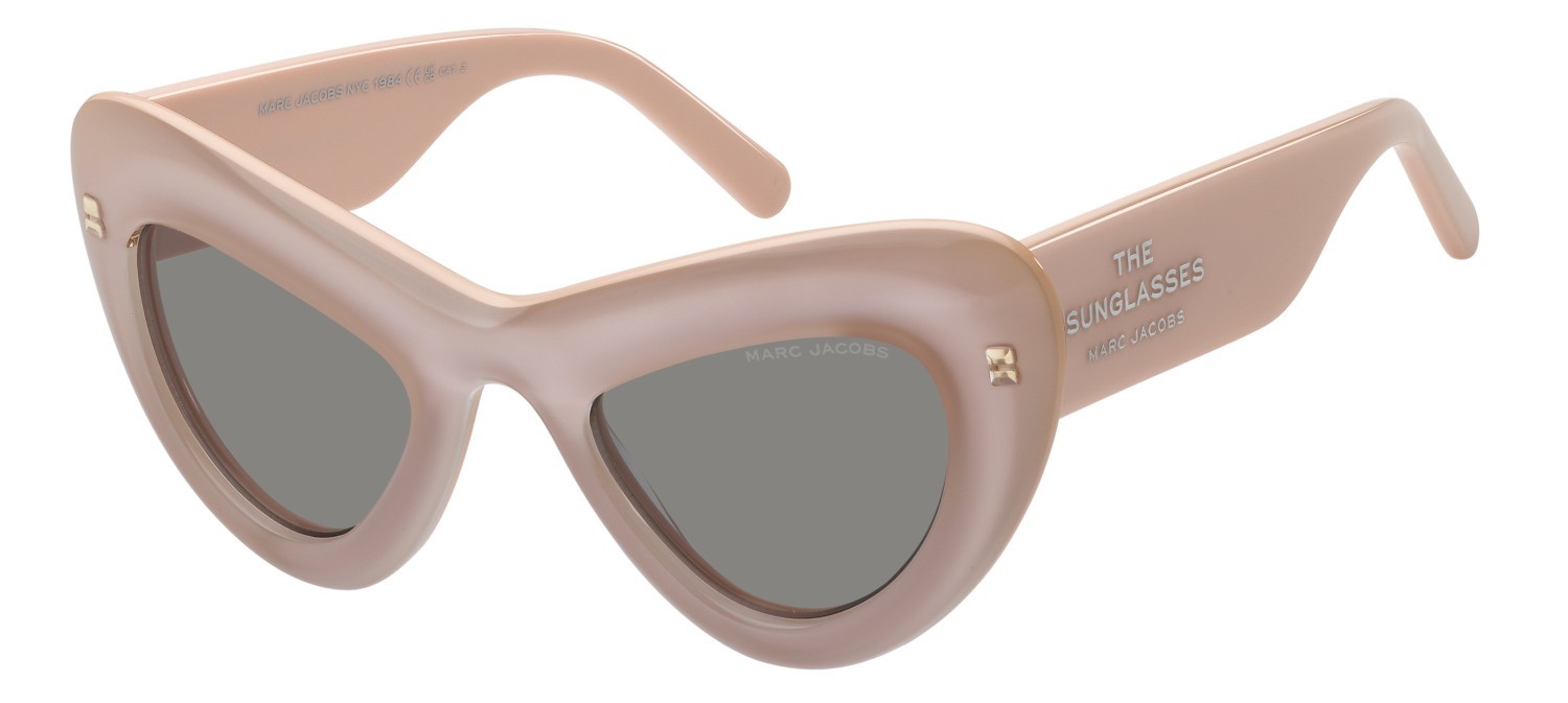 Sonnenbrillen Marc Jacobs 798/S 208033 3DV IR farbe crystal pink form cat-eye gläser grey