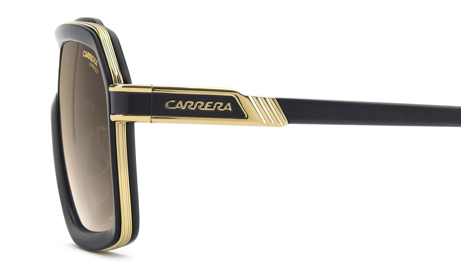 Sonnenbrillen Carrera Ca 1053/S/TI 208034 003 86 farbe matte black form rechteckig gläser black brown green antireflex