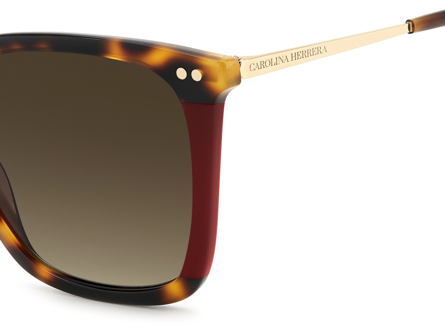 Occhiali da sole Carolina Herrera Her 0292/S 208036 086 HA colore havana forma quadrato lenti brown shaded