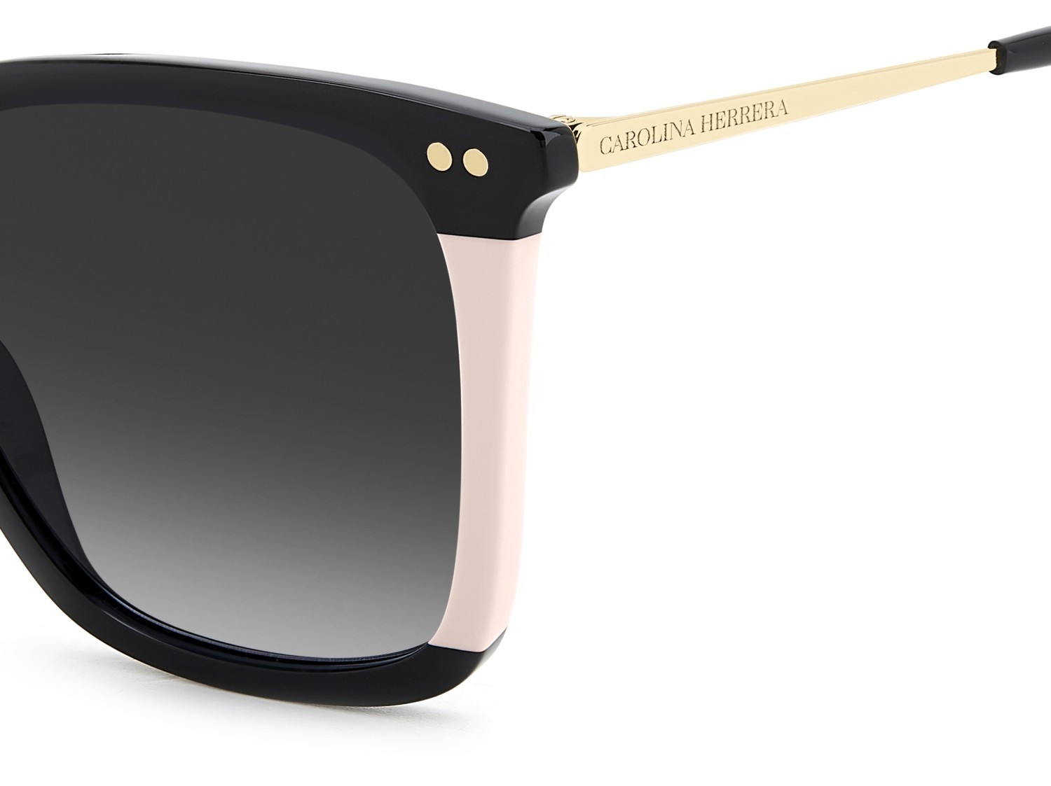 Occhiali da sole Carolina Herrera Her 0292/S 208036 807 9O colore black forma quadrato lenti dark grey shaded