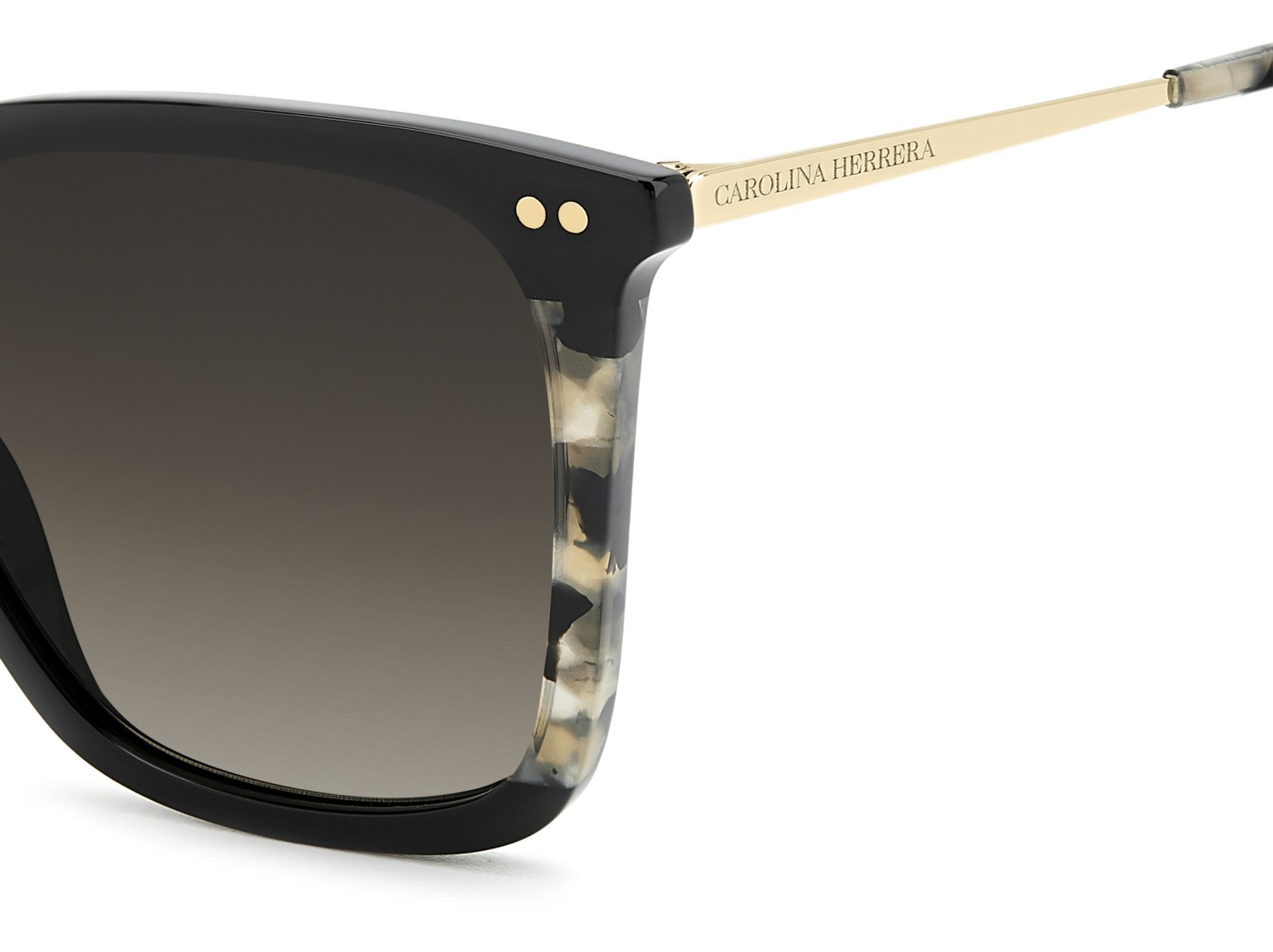 Occhiali da sole Carolina Herrera Her 0292/S 208036 WR7 HA colore black havana forma quadrato lenti brown shaded