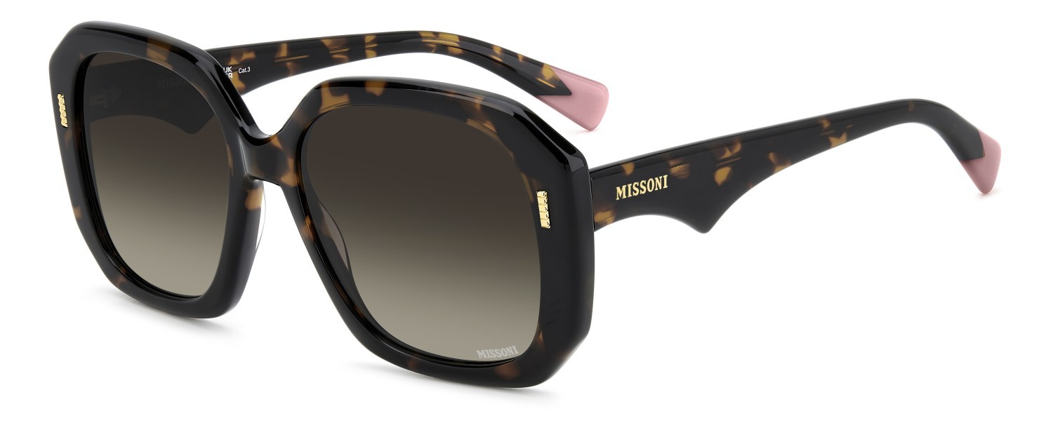 Occhiali da sole Missoni Mis 0232/S 208038 086 HA colore havana forma quadrato lenti brown shaded