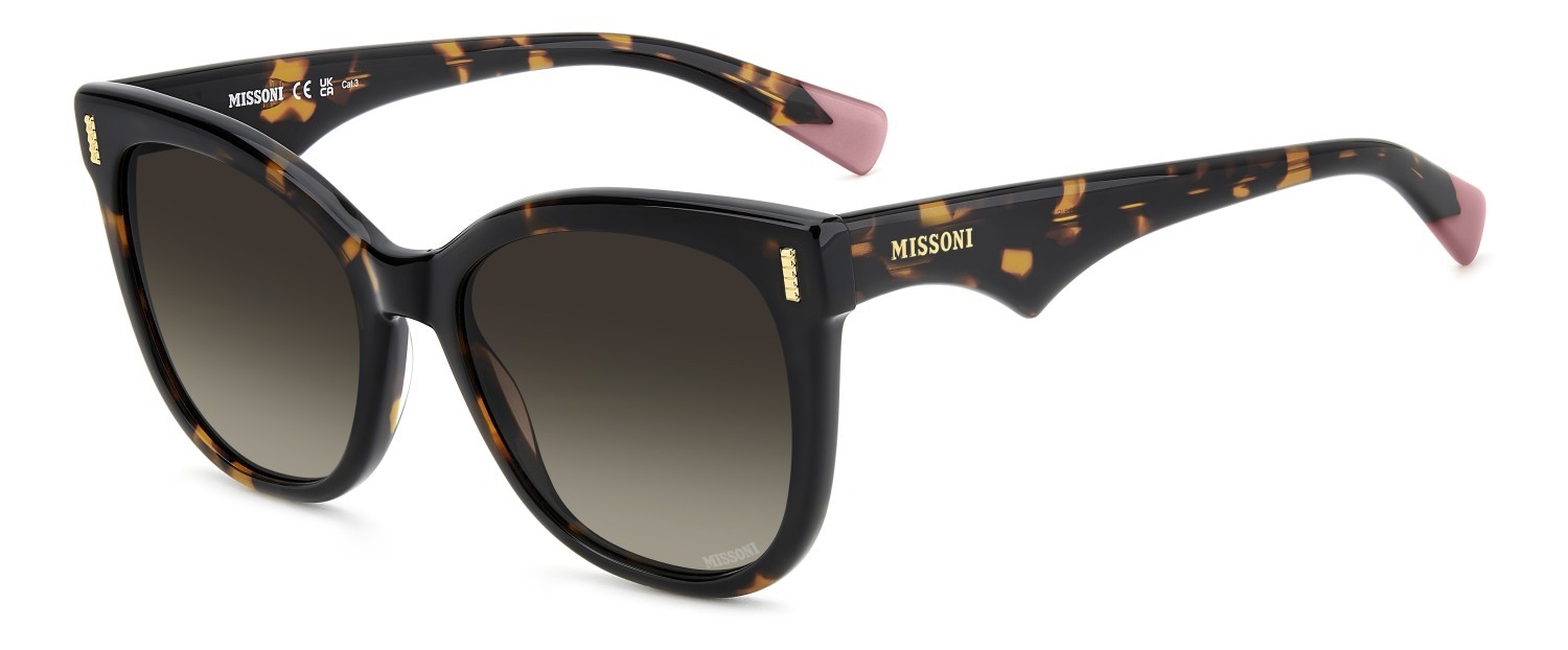 Occhiali da sole Missoni Mis 0233/S 208039 086 HA colore havana forma quadrato lenti brown shaded
