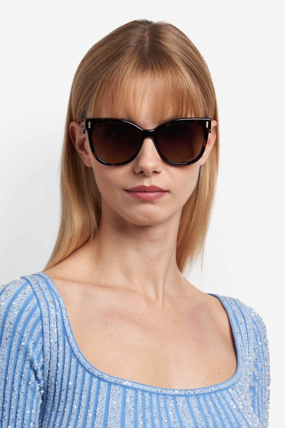 Occhiali da sole Missoni Mis 0233/S 208039 086 HA colore havana forma quadrato lenti brown shaded