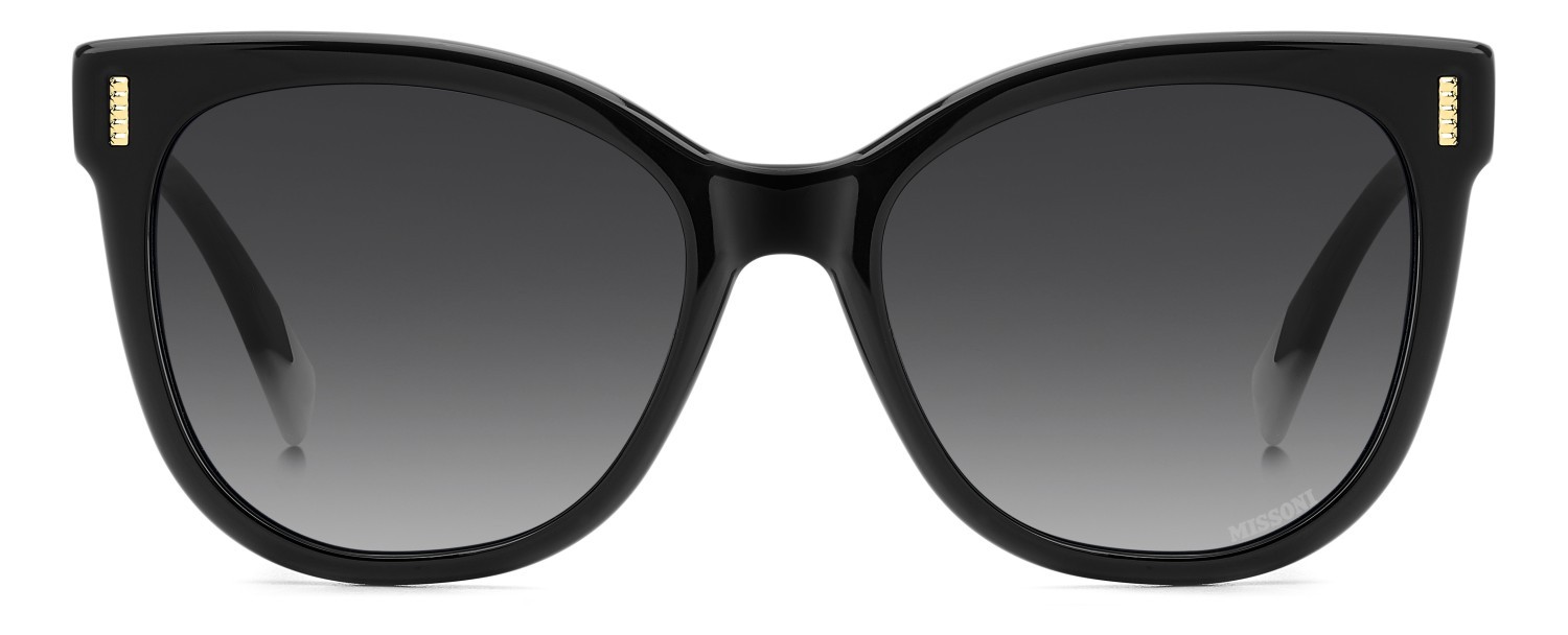 Occhiali da sole Missoni Mis 0233/S 208039 807 9O colore black forma quadrato lenti dark grey shaded