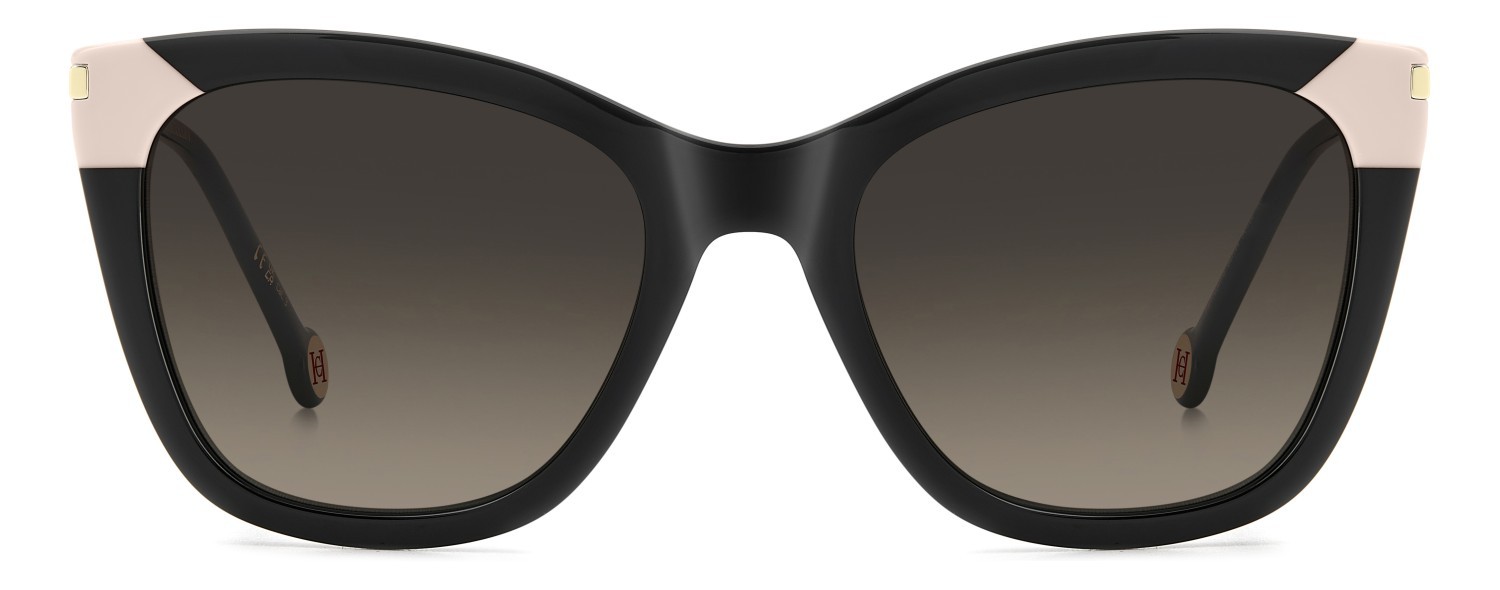 Occhiali da sole Carolina Herrera Her 0307/S 208042 807 HA colore black forma rettangolare lenti brown shaded
