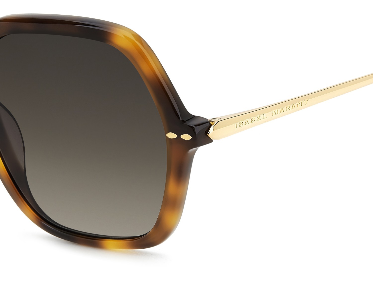 Sunglasses Isabel Marant Im 0206/G 208044 2IK HA color havana gold shape square lenses brown shaded
