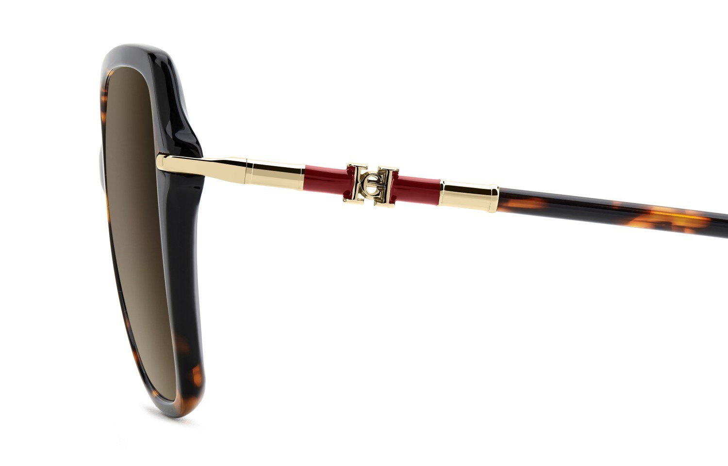 Occhiali da sole Carolina Herrera Her 0302/S 208047 086 HA colore havana forma farfalla lenti brown shaded
