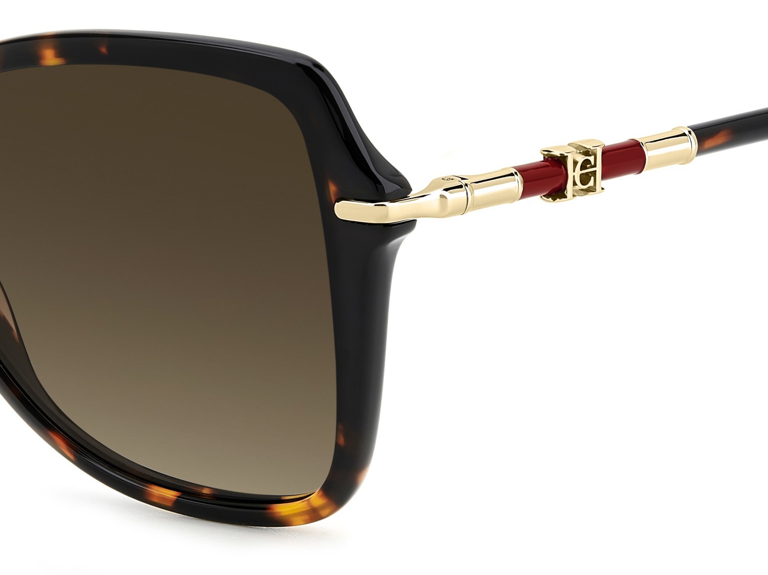 Occhiali da sole Carolina Herrera Her 0302/S 208047 086 HA colore havana forma farfalla lenti brown shaded