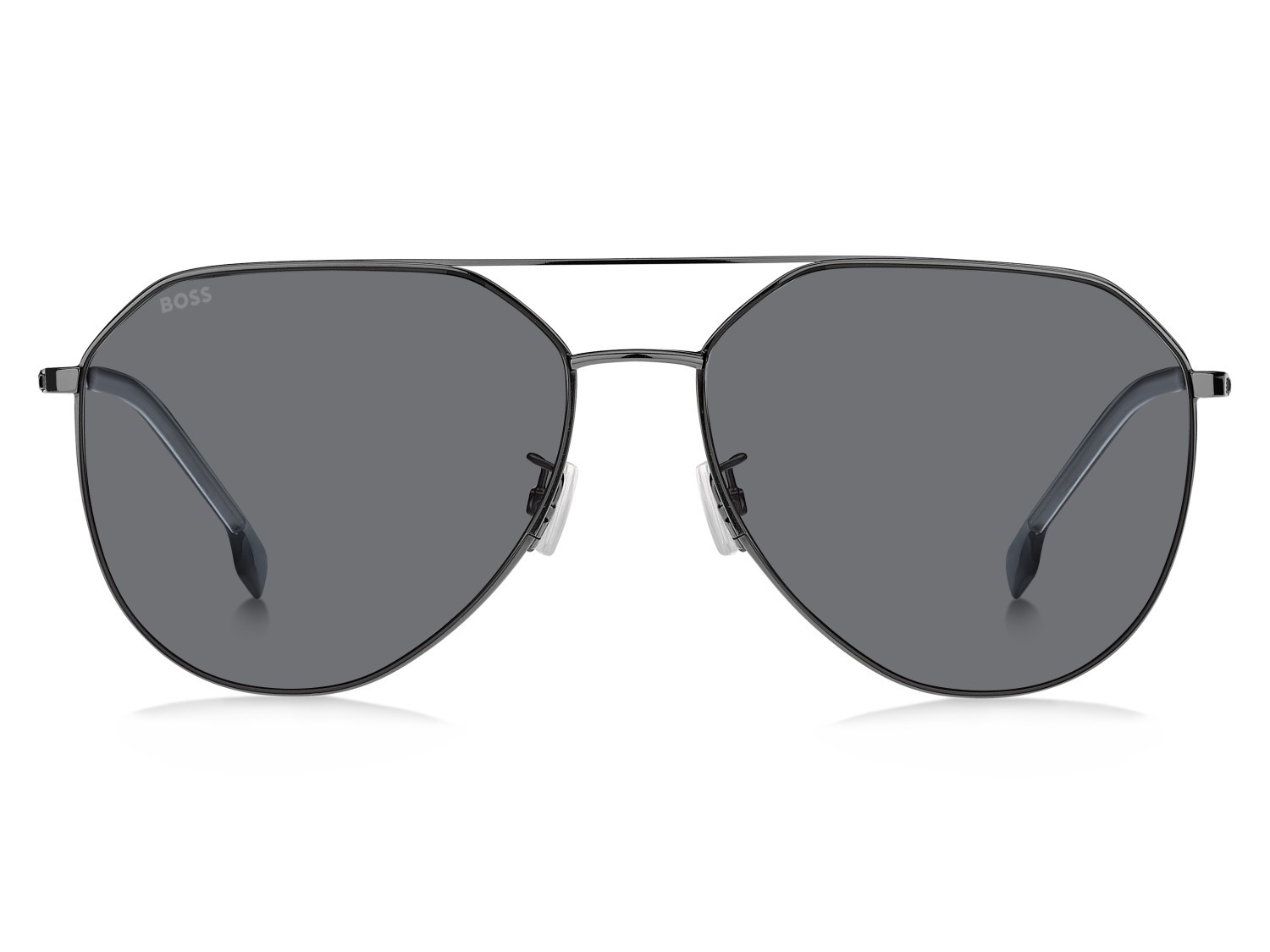 Occhiali da sole Hugo Boss 1795/F 208052 KJ1 IR colore dark ruthenium forma aviator lenti grey