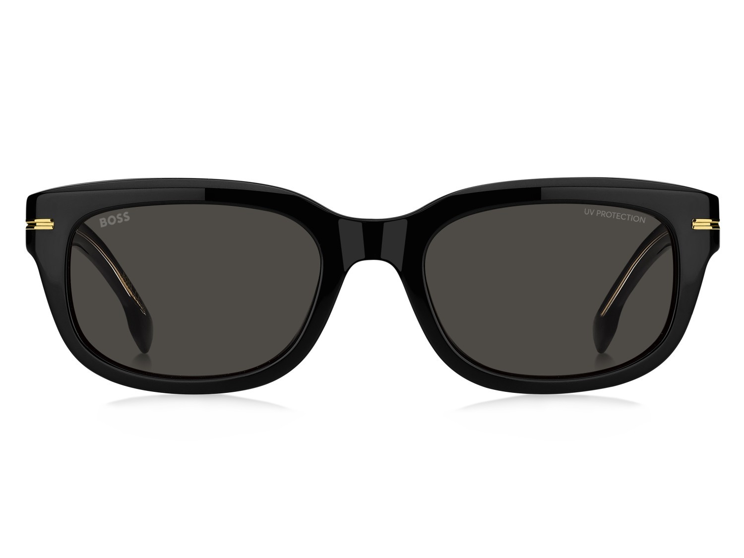 Occhiali da sole Hugo Boss 1793/F 208053 807 IR colore black forma rettangolare lenti grey