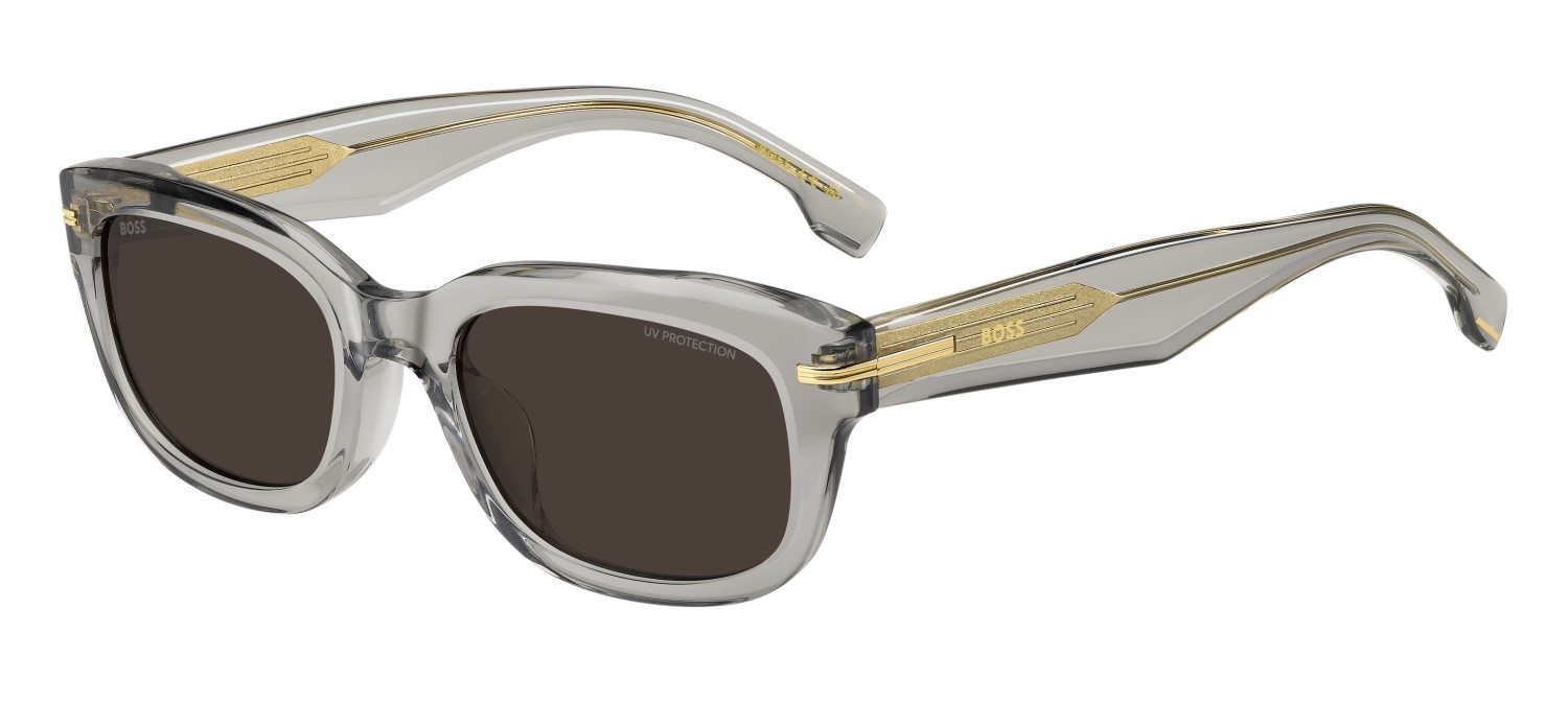 Occhiali da sole Hugo Boss 1793/F 208053 KB7 70 colore grey forma rettangolare lenti brown