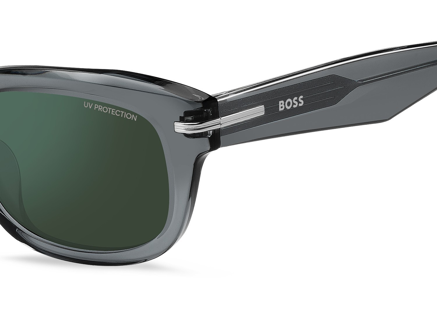 Sonnenbrillen Hugo Boss 1793/F 208053 KB7 MT farbe grey form rechteckig gläser green mirror