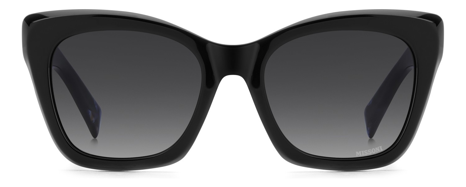 Occhiali da sole Missoni Mis 0219/S 208055 807 9O colore black forma rettangolare lenti dark grey shaded