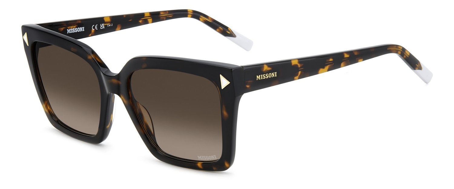 Occhiali da sole Missoni Mis 0236/S 208057 086 HA colore havana forma rettangolare lenti brown shaded