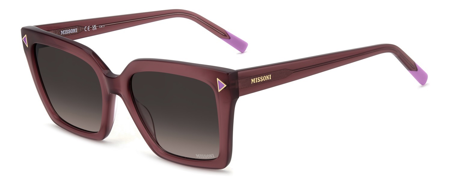 Sonnenbrillen Missoni Mis 0236/S 208057 G3I HA farbe mauve form rechteckig gläser brown shaded