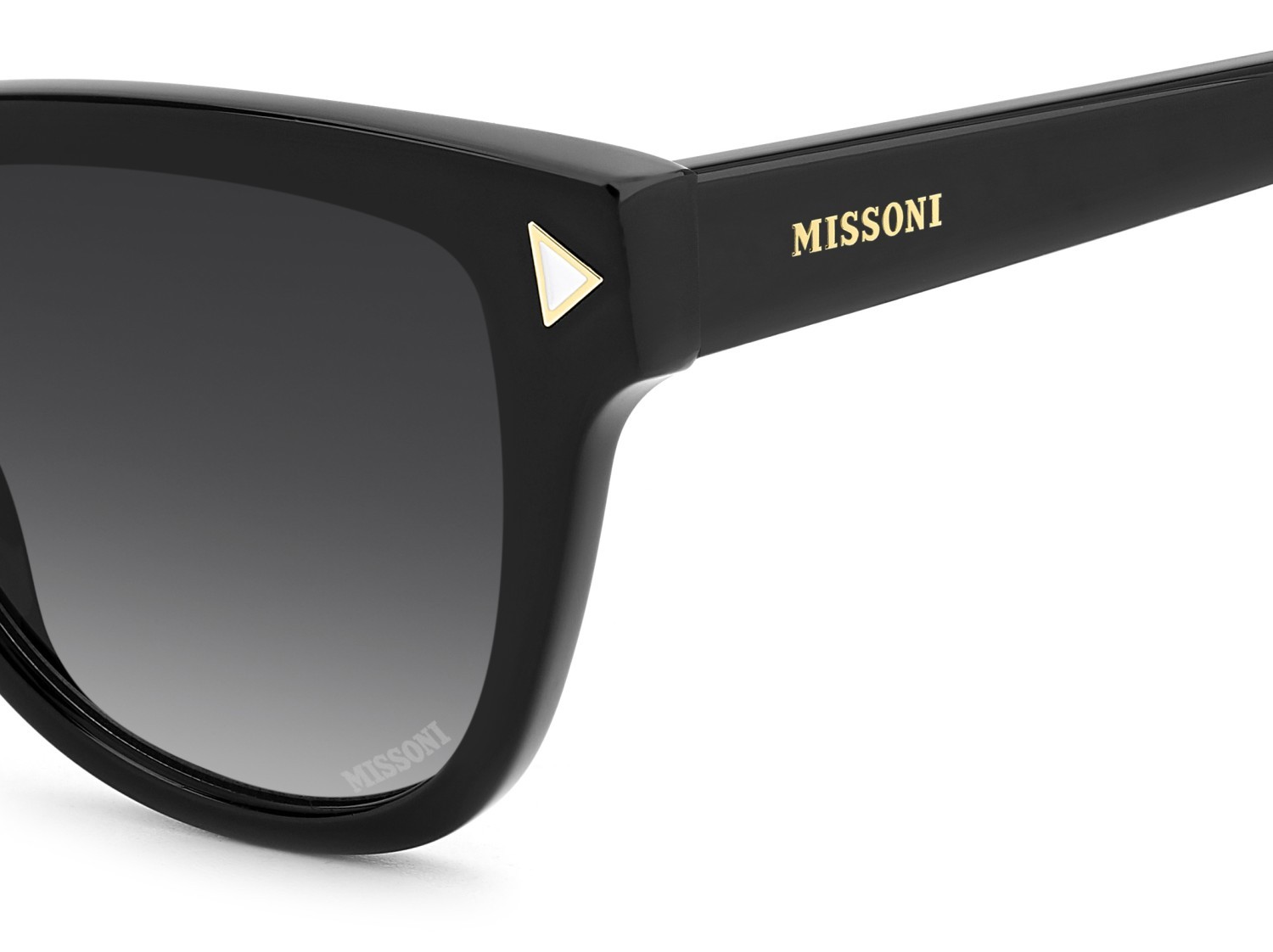 Occhiali da sole Missoni Mis 0237/S 208058 807 9O colore black forma rettangolare lenti dark grey shaded