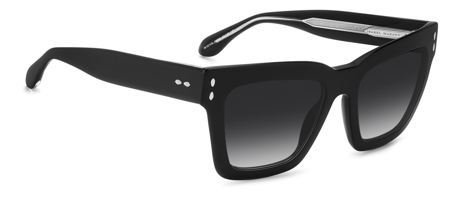 Sunglasses Isabel Marant Im 0210/S 208065 807 9O color black shape rectangle lenses dark grey shaded