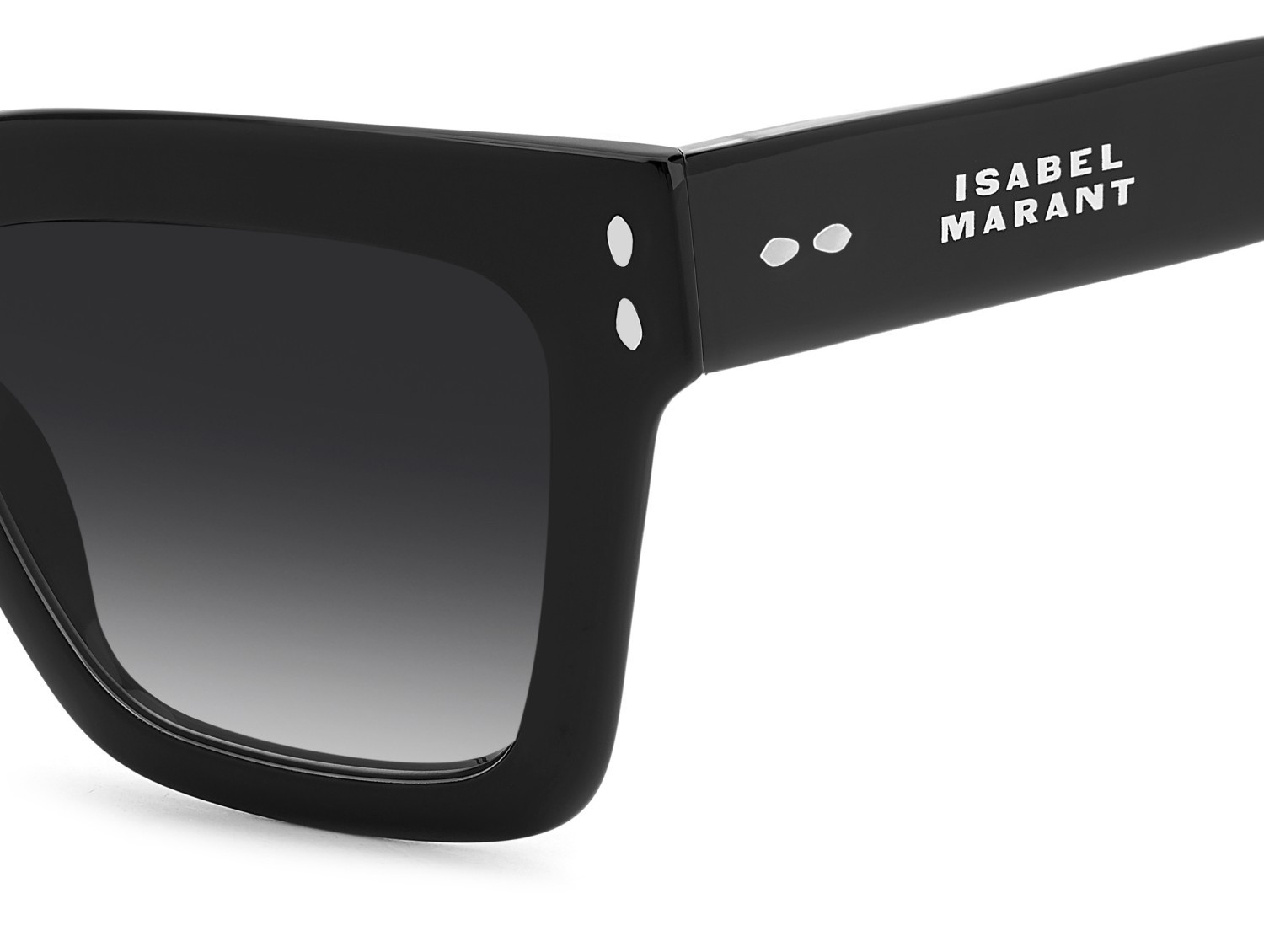 Sunglasses Isabel Marant Im 0210/S 208065 807 9O color black shape rectangle lenses dark grey shaded