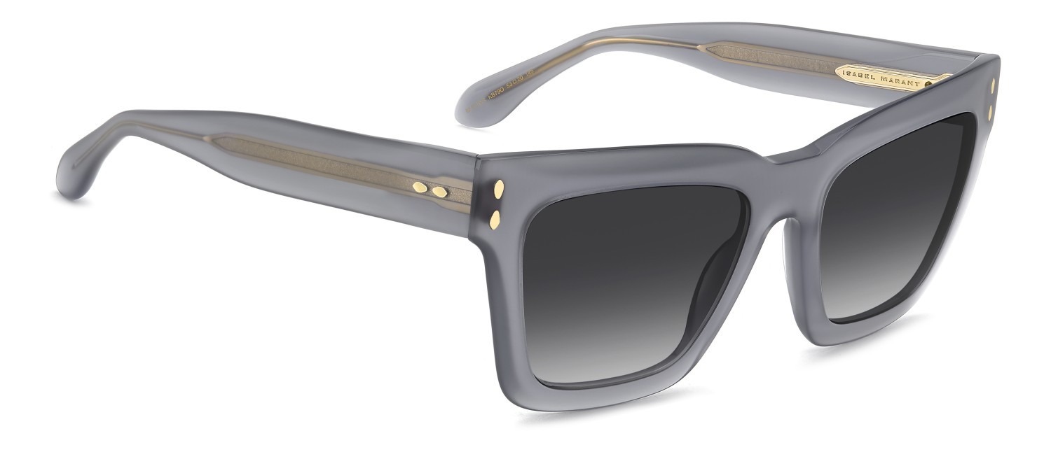 Sunglasses Isabel Marant Im 0210/S 208065 KB7 9O color grey shape rectangle lenses dark grey shaded