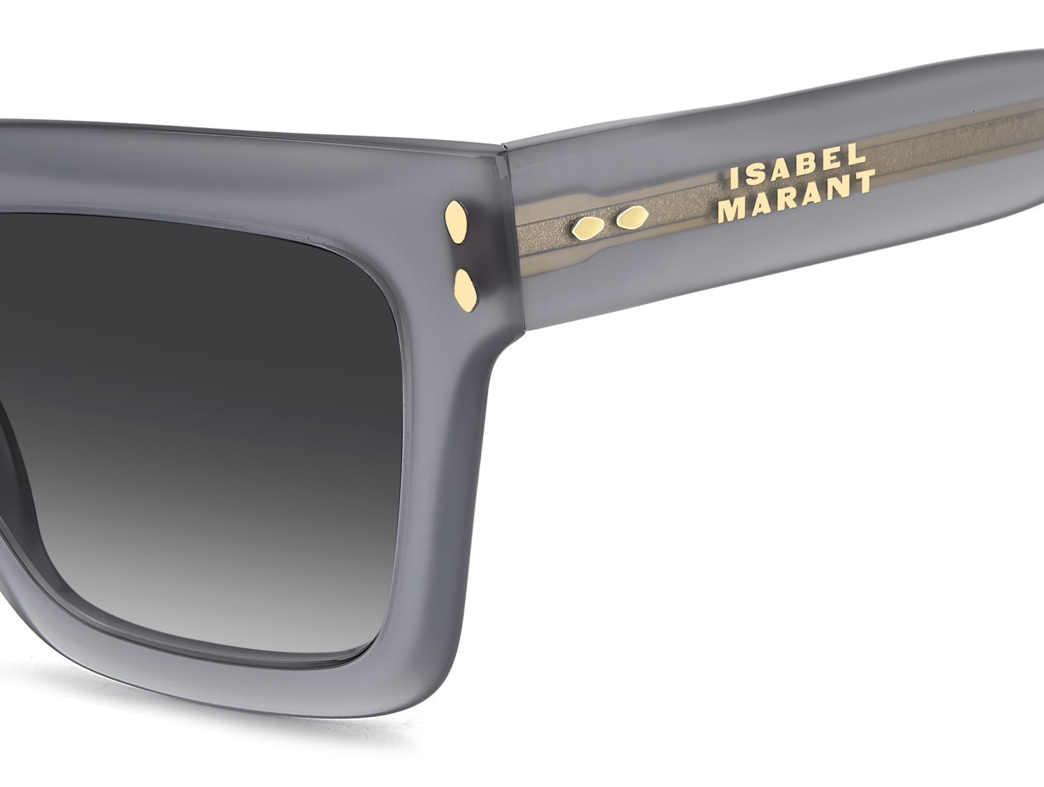 Sunglasses Isabel Marant Im 0210/S 208065 KB7 9O color grey shape rectangle lenses dark grey shaded