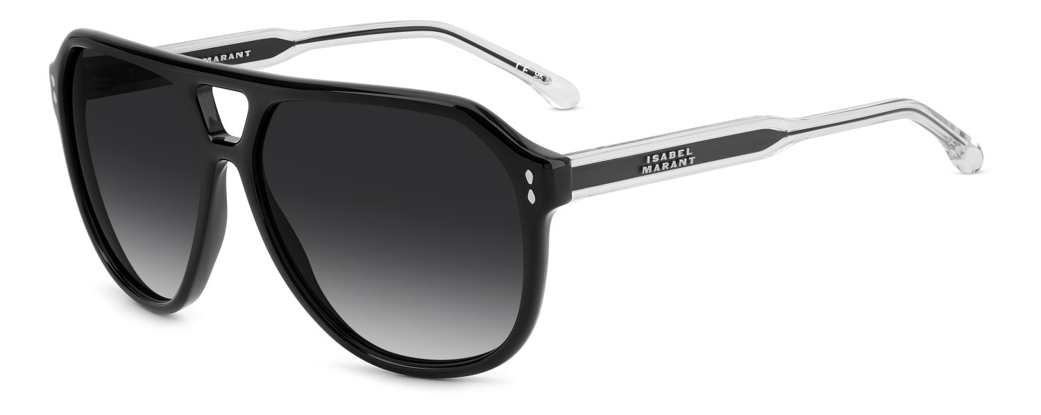 Sunglasses Isabel Marant Im 0216/S 208068 807 9O color black shape aviator lenses dark grey shaded
