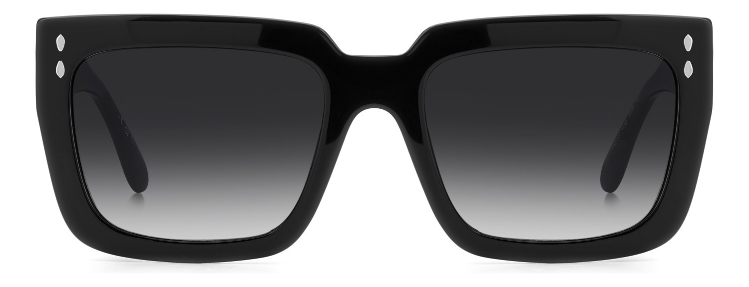 Sunglasses Isabel Marant Im 0213/S 208070 807 9O color black shape rectangle lenses dark grey shaded