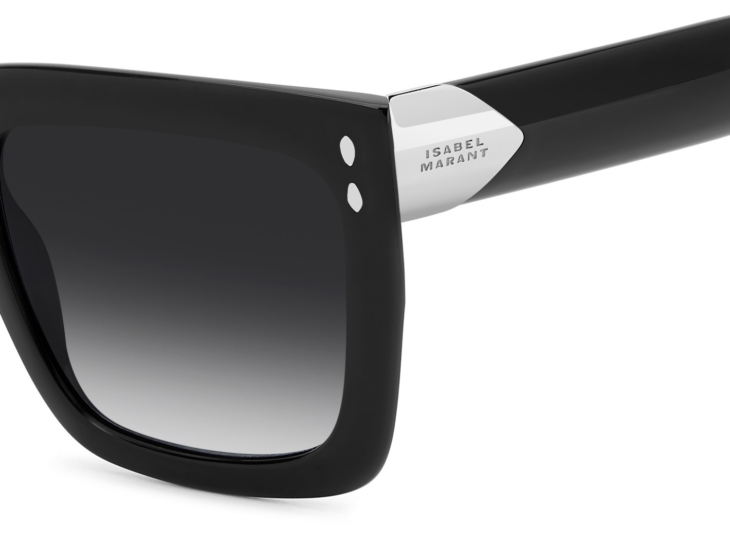 Sunglasses Isabel Marant Im 0213/S 208070 807 9O color black shape rectangle lenses dark grey shaded
