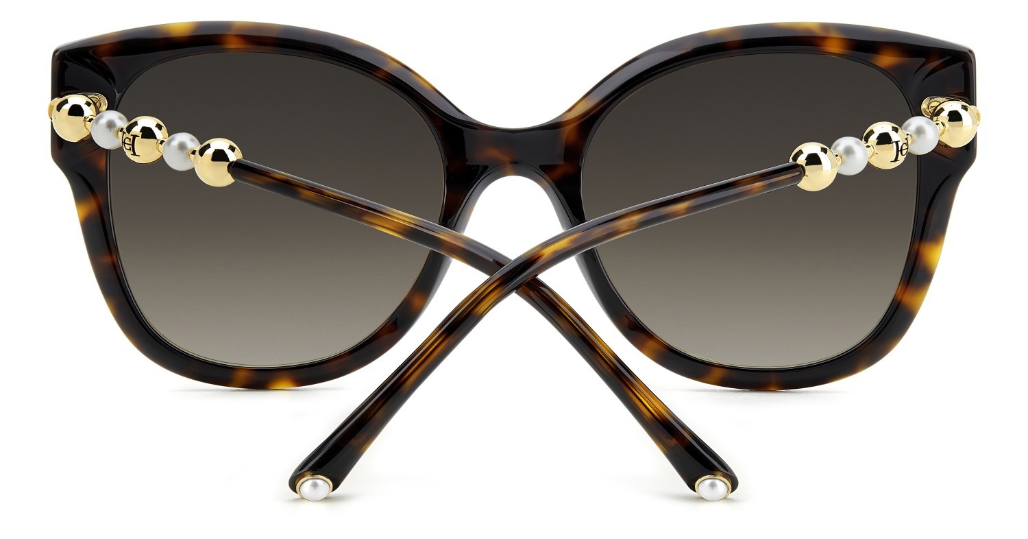 Occhiali da sole Carolina Herrera Her 0318/S 208072 086 HA colore havana forma quadrato lenti brown shaded