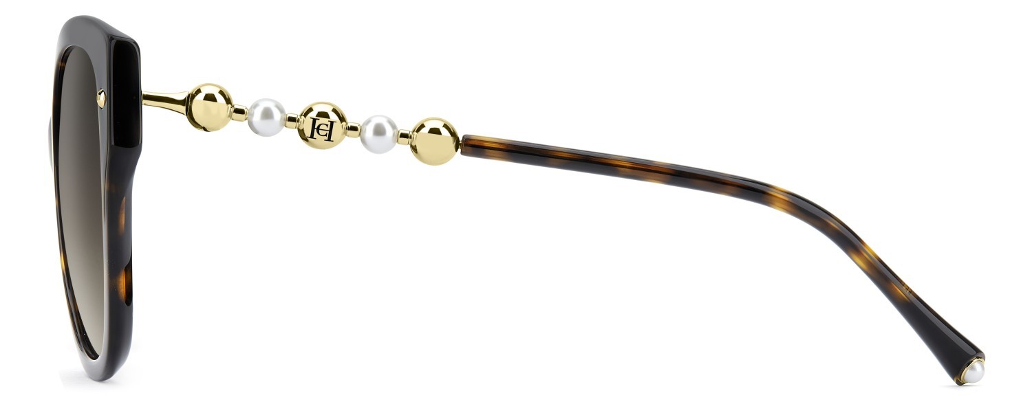 Occhiali da sole Carolina Herrera Her 0318/S 208072 086 HA colore havana forma quadrato lenti brown shaded