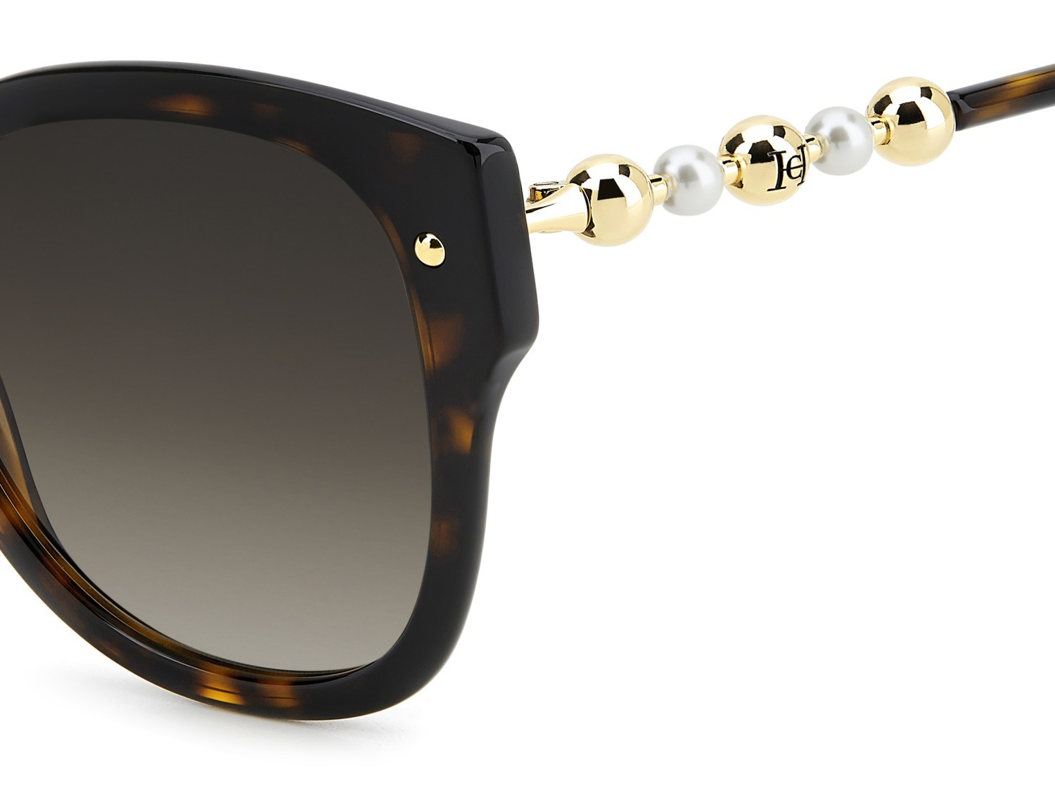Occhiali da sole Carolina Herrera Her 0318/S 208072 086 HA colore havana forma quadrato lenti brown shaded