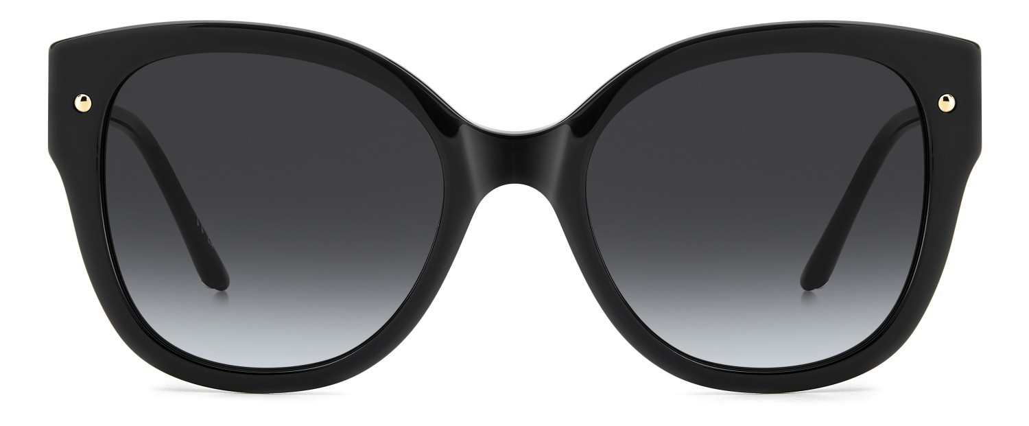 Occhiali da sole Carolina Herrera Her 0318/S 208072 807 9O colore black forma quadrato lenti dark grey shaded
