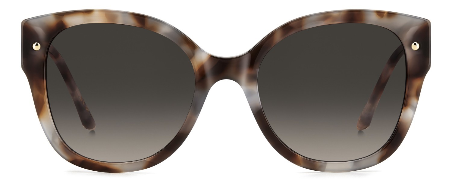 Sunglasses Carolina Herrera Her 0318/S 208072 SX7 HA color light havana shape square lenses brown shaded