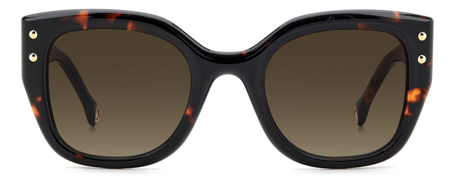 Occhiali da sole Carolina Herrera Her 0312/S 208073 086 HA colore havana forma quadrato lenti brown shaded