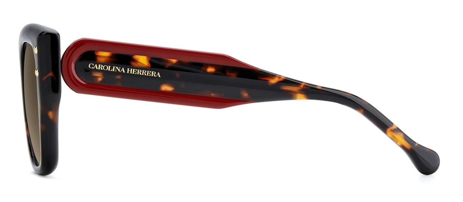 Occhiali da sole Carolina Herrera Her 0312/S 208073 086 HA colore havana forma quadrato lenti brown shaded