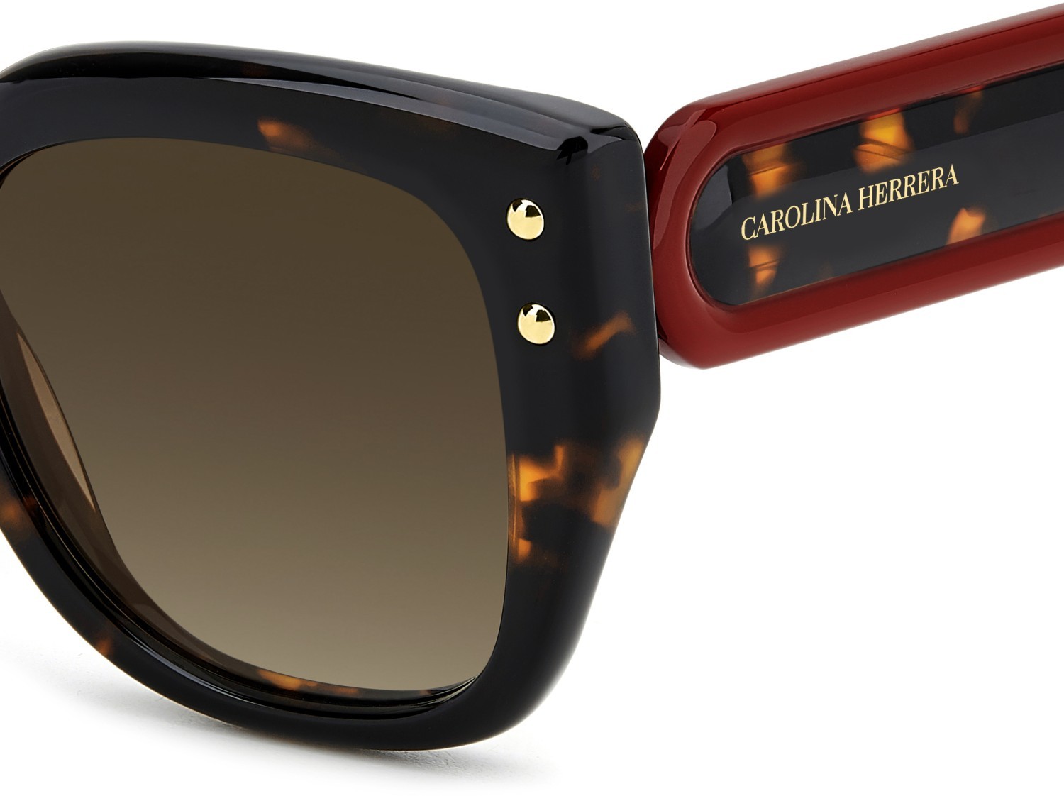 Occhiali da sole Carolina Herrera Her 0312/S 208073 086 HA colore havana forma quadrato lenti brown shaded