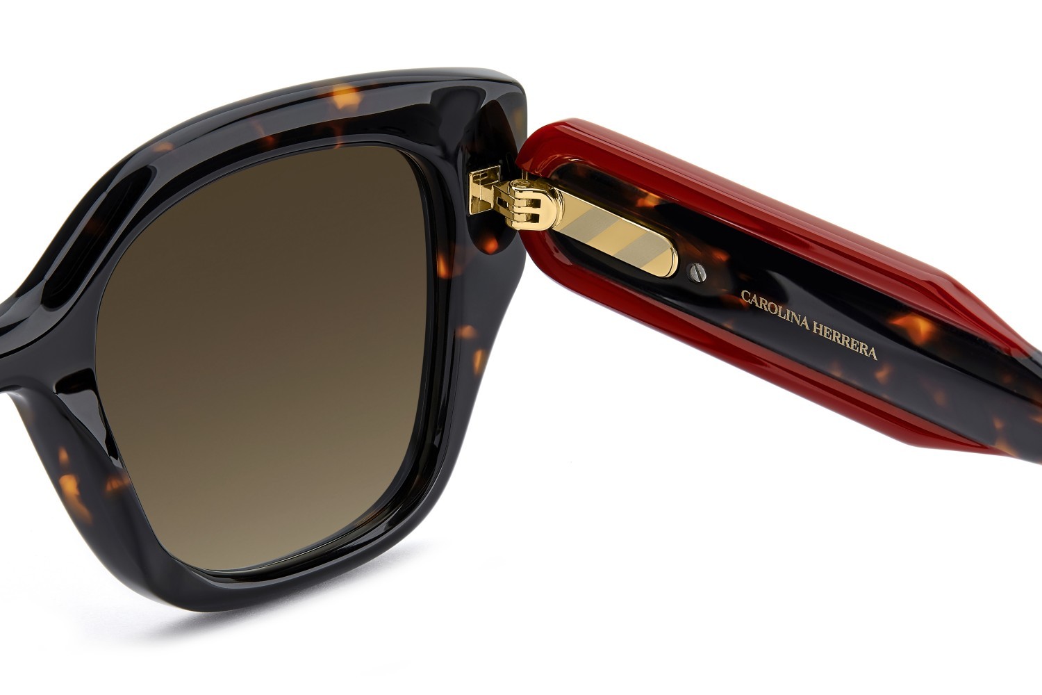 Occhiali da sole Carolina Herrera Her 0312/S 208073 086 HA colore havana forma quadrato lenti brown shaded