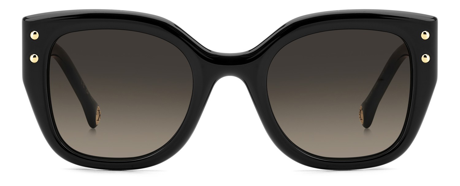 Occhiali da sole Carolina Herrera Her 0312/S 208073 3H2 HA colore black pink forma quadrato lenti brown shaded